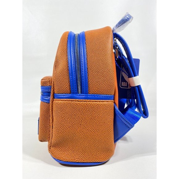 ✅️Loungefly NBA Philadelphia 76ers Basketball Textured Mini Backpack main image 13